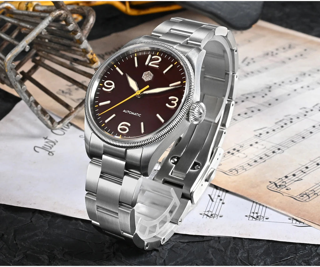 SAN MARTIN NH35 Pilot Automatic Watch 38.5mm SN0033-1