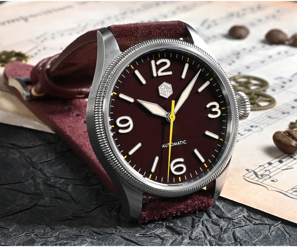 SAN MARTIN NH35 Pilot Automatic Watch 38.5mm SN0033-1