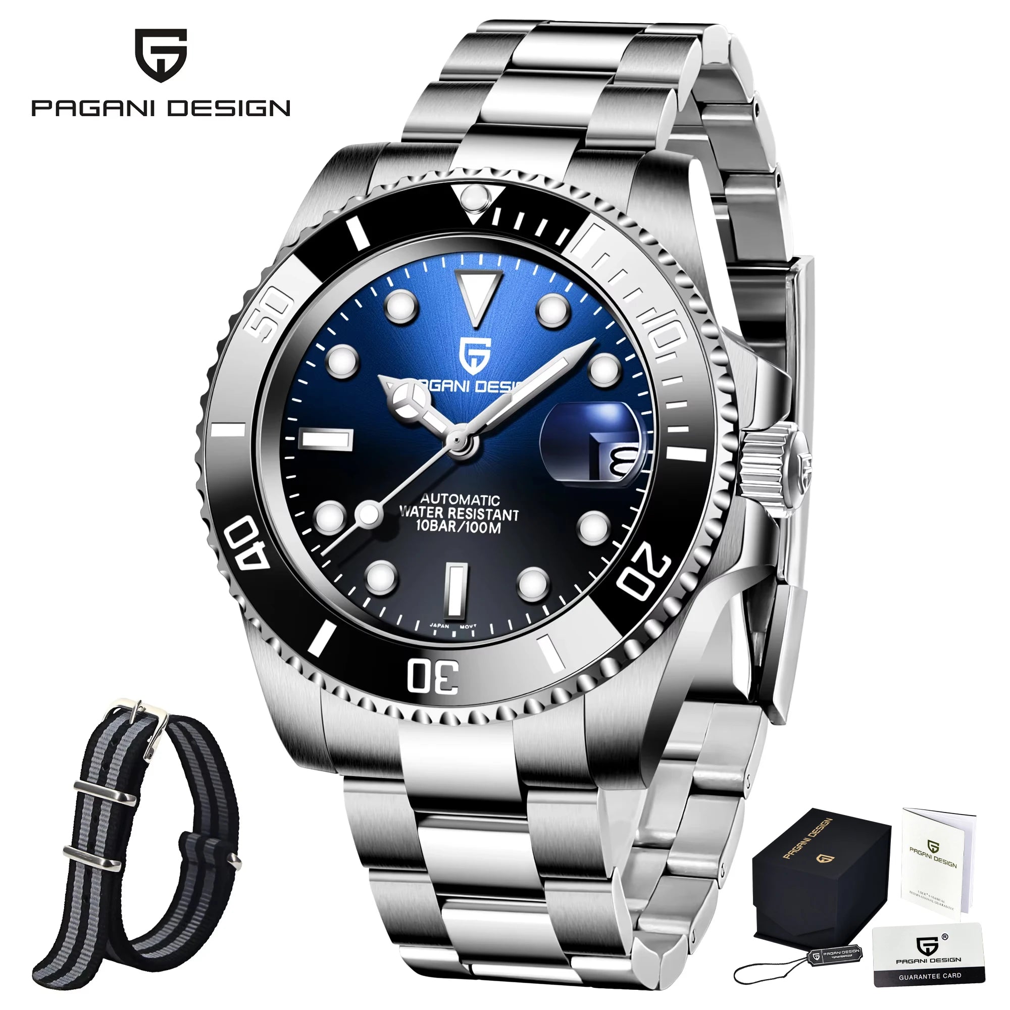 PAGANI DESIGN NH36 Automatic Mechanical Sport Watch 2025 PD-1661