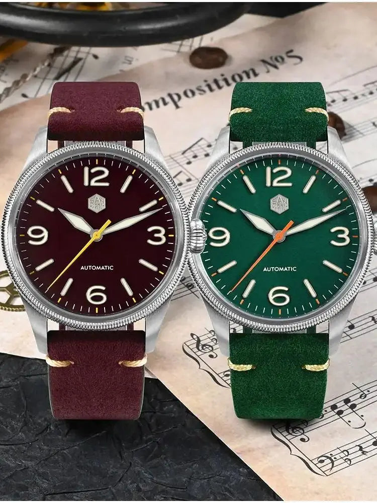 SAN MARTIN NH35 Pilot Automatic Watch 38.5mm SN0033-1