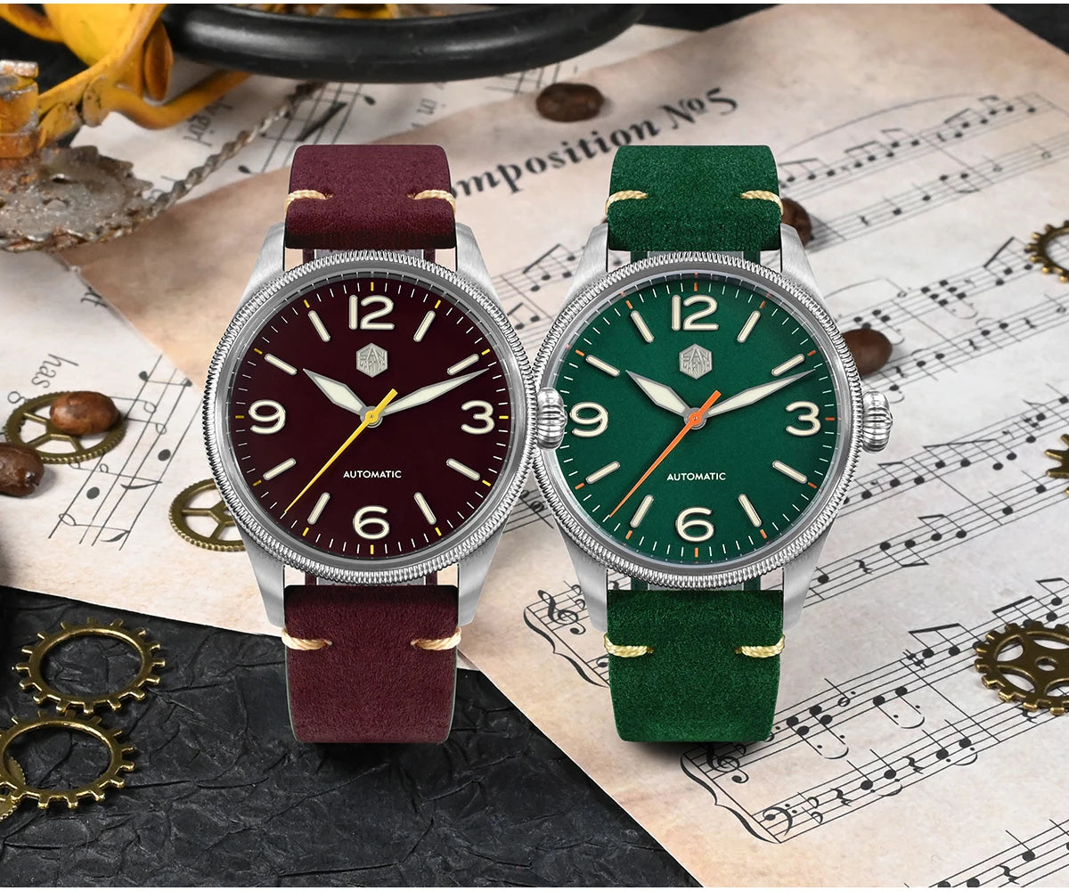 SAN MARTIN NH35 Pilot Automatic Watch 38.5mm SN0033-1