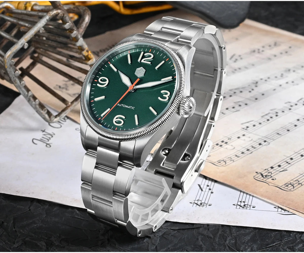 SAN MARTIN NH35 Pilot Automatic Watch 38.5mm SN0033-1