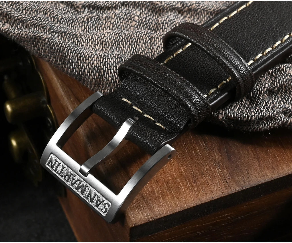 SAN MARTIN Pilot Automatic Mechanical Watch Miyota 8215 37mm