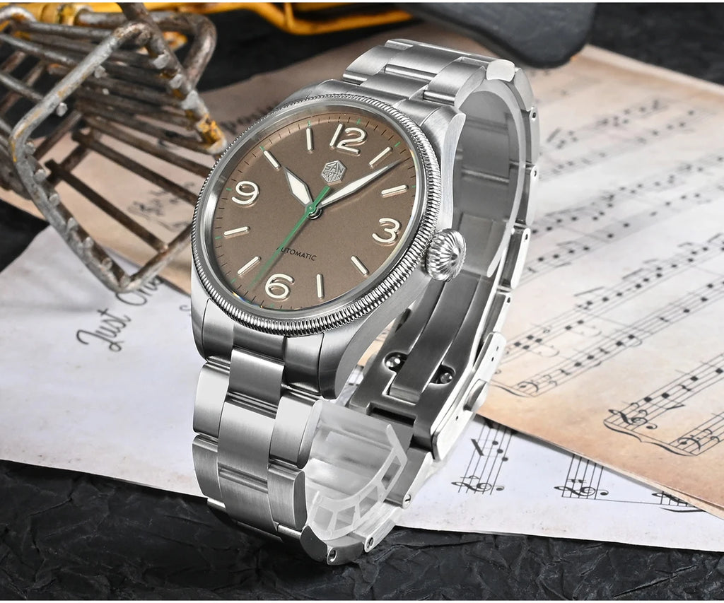 SAN MARTIN NH35 Pilot Automatic Watch 38.5mm SN0033-1