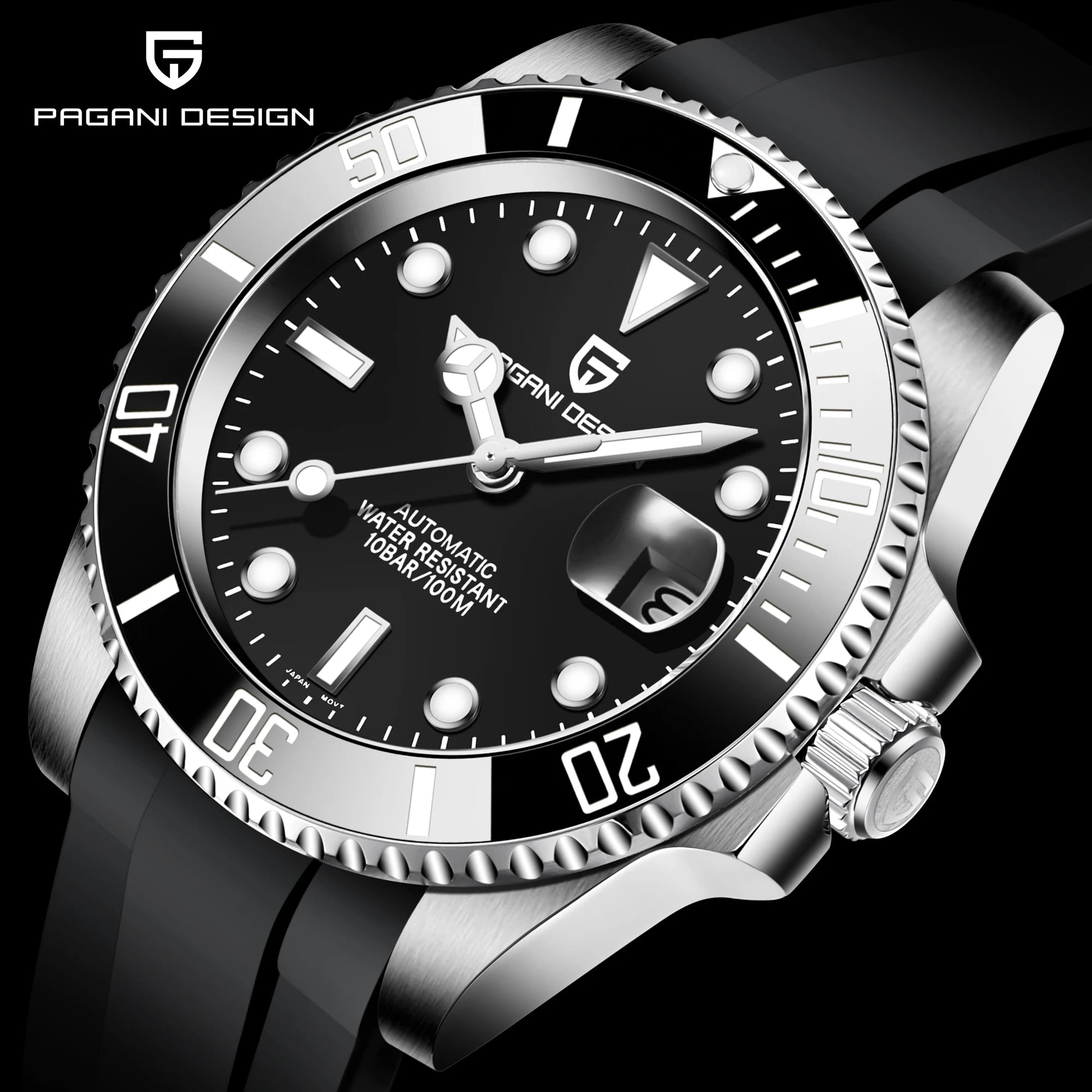 PAGANI DESIGN NH36 Automatic Mechanical Sport Watch 2025 PD-1661