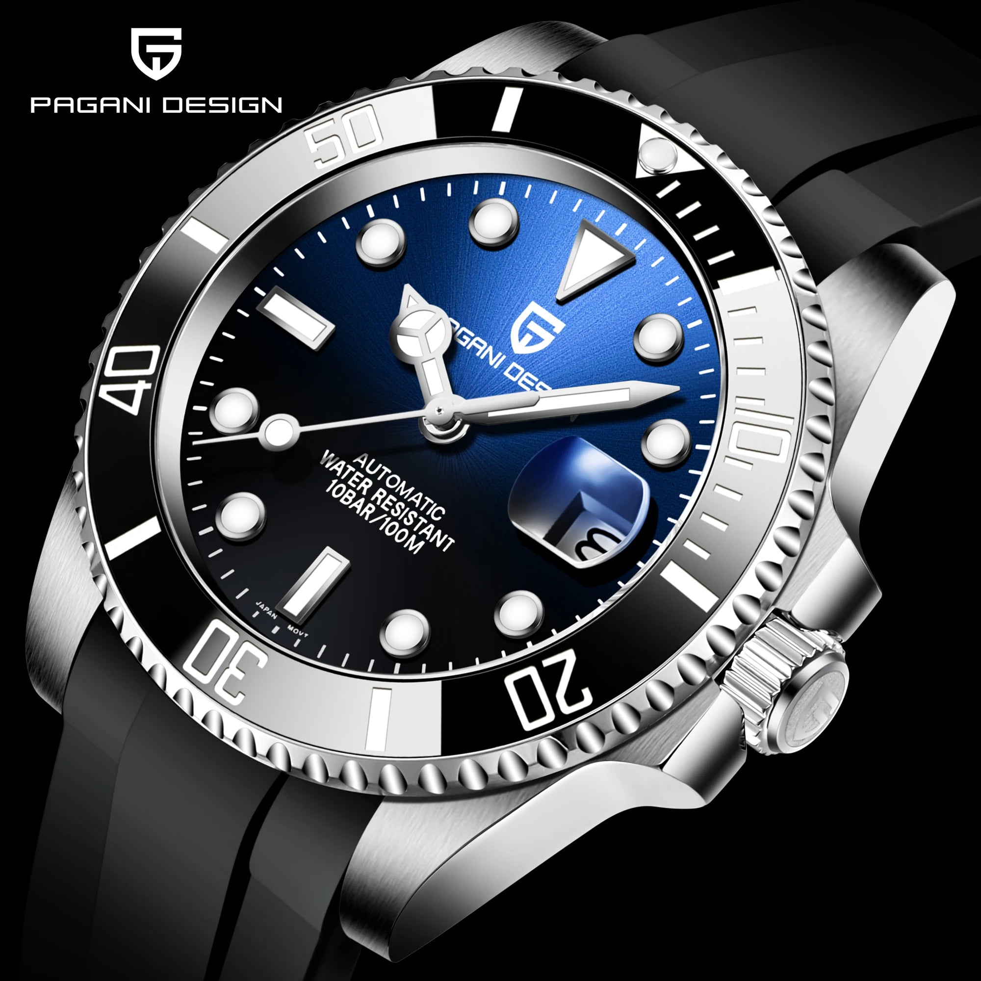 PAGANI DESIGN NH36 Automatic Mechanical Sport Watch 2025 PD-1661