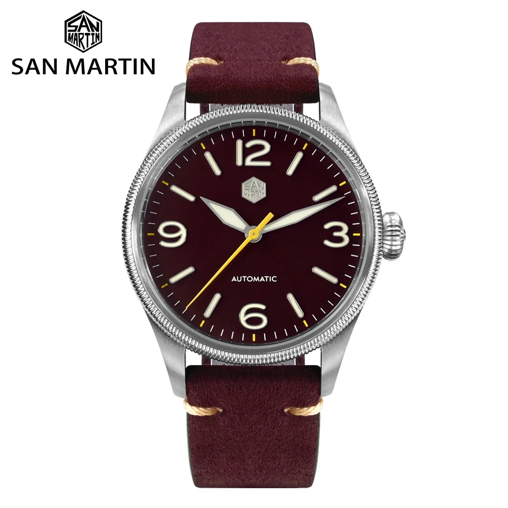 SAN MARTIN NH35 Pilot Automatic Watch 38.5mm SN0033-1