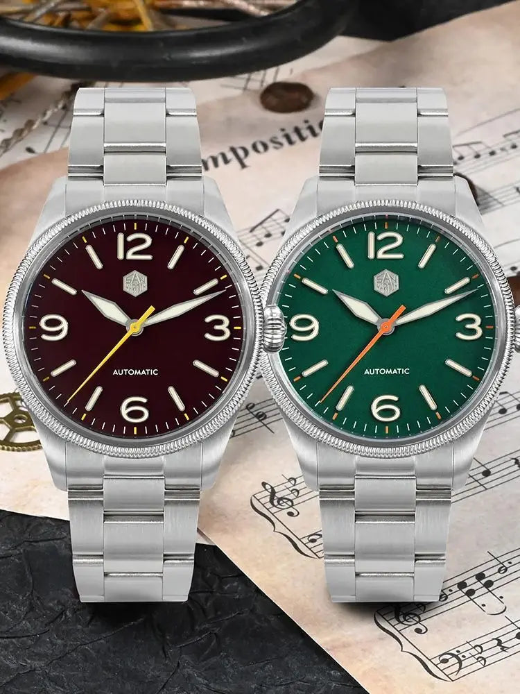 SAN MARTIN NH35 Pilot Automatic Watch 38.5mm SN0033-1