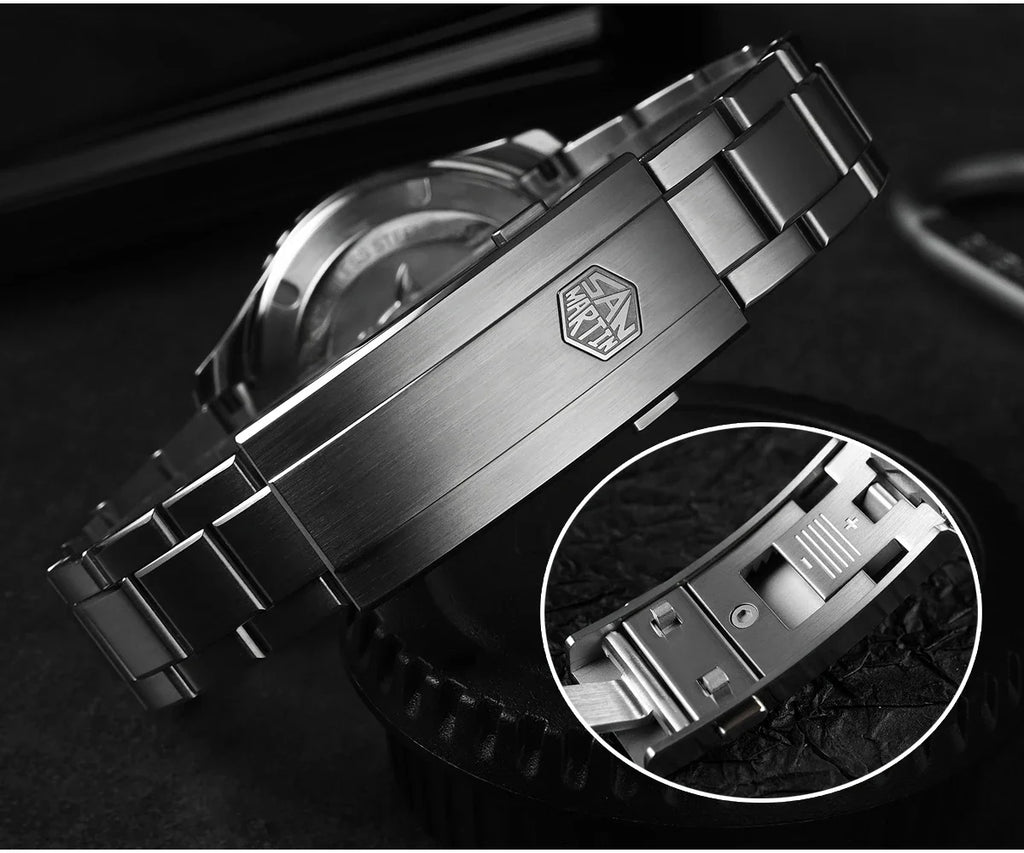 SAN MARTIN Automatic Diver Watch Enamel Dial 300m SN0009GD