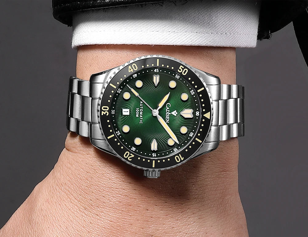 CADISEN Automatic Mechanical Sapphire Week Display Watch C8245