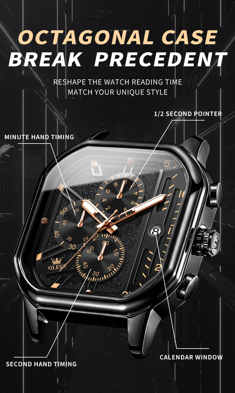 OLEVS 9950 Multi Functional Men's Quartz Watch
