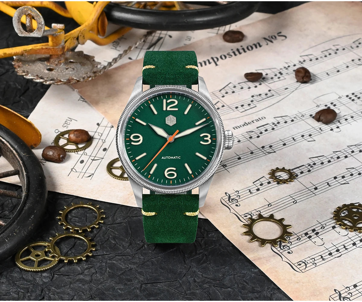 SAN MARTIN NH35 Pilot Automatic Watch 38.5mm SN0033-1