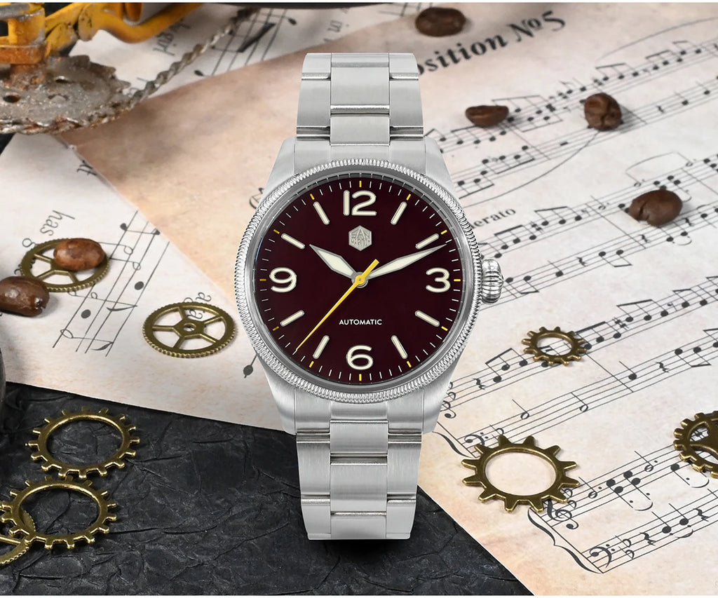 SAN MARTIN NH35 Pilot Automatic Watch 38.5mm SN0033-1