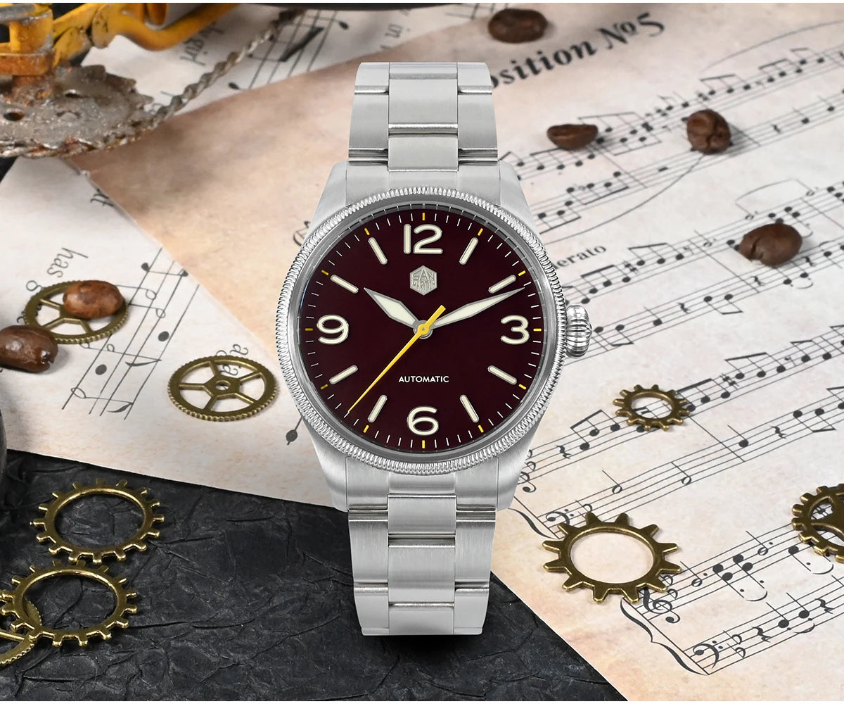 SAN MARTIN NH35 Pilot Automatic Watch 38.5mm SN0033-1