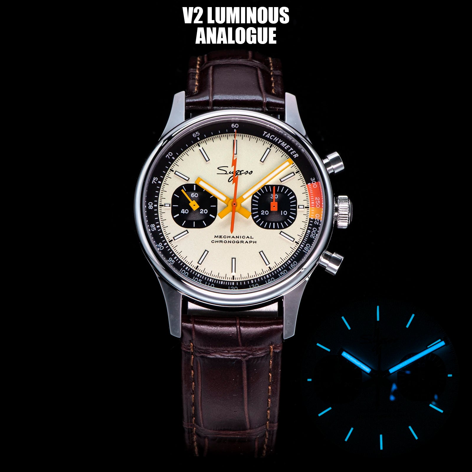 SUGESS Pilot Mechanical Chronograph Watch S387