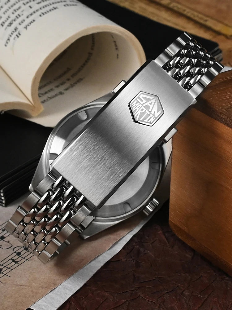 SAN MARTIN Vintage Distressed Automatic Dive Watch NH35 SN0116