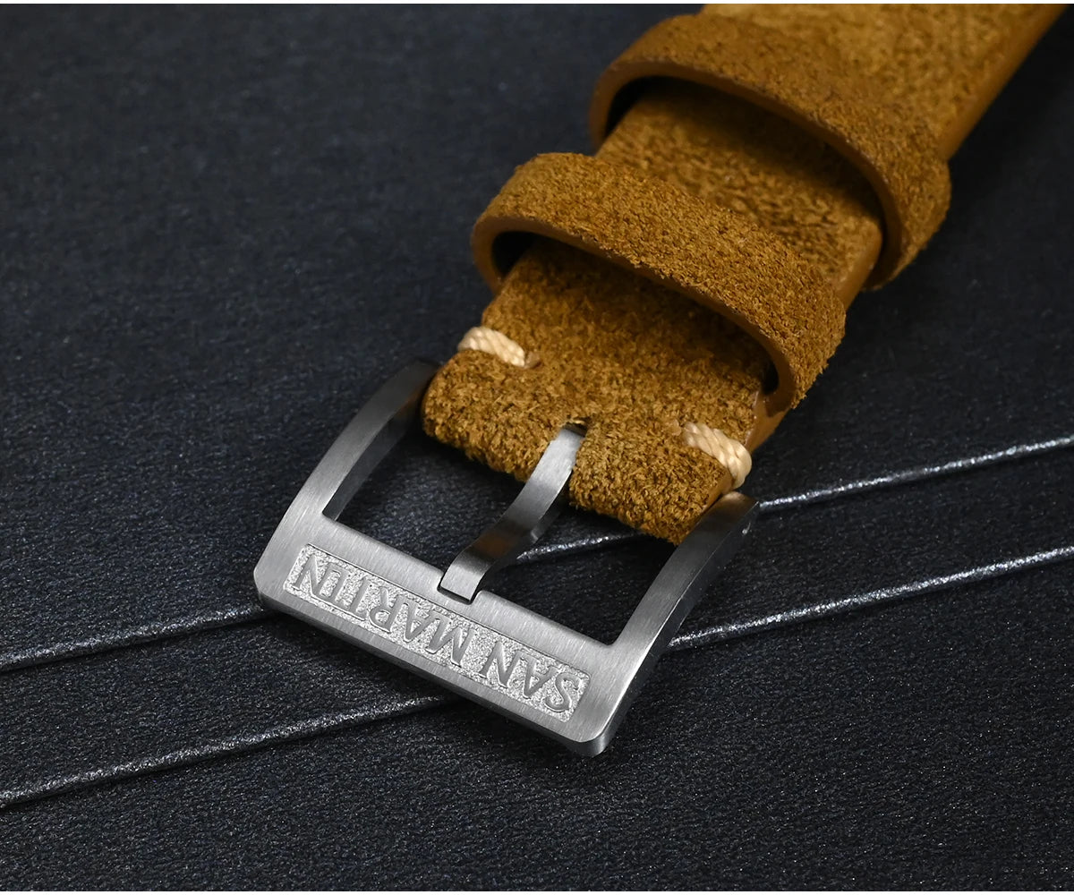 SAN MARTIN Vintage Distressed Automatic Dive Watch NH35 SN0116