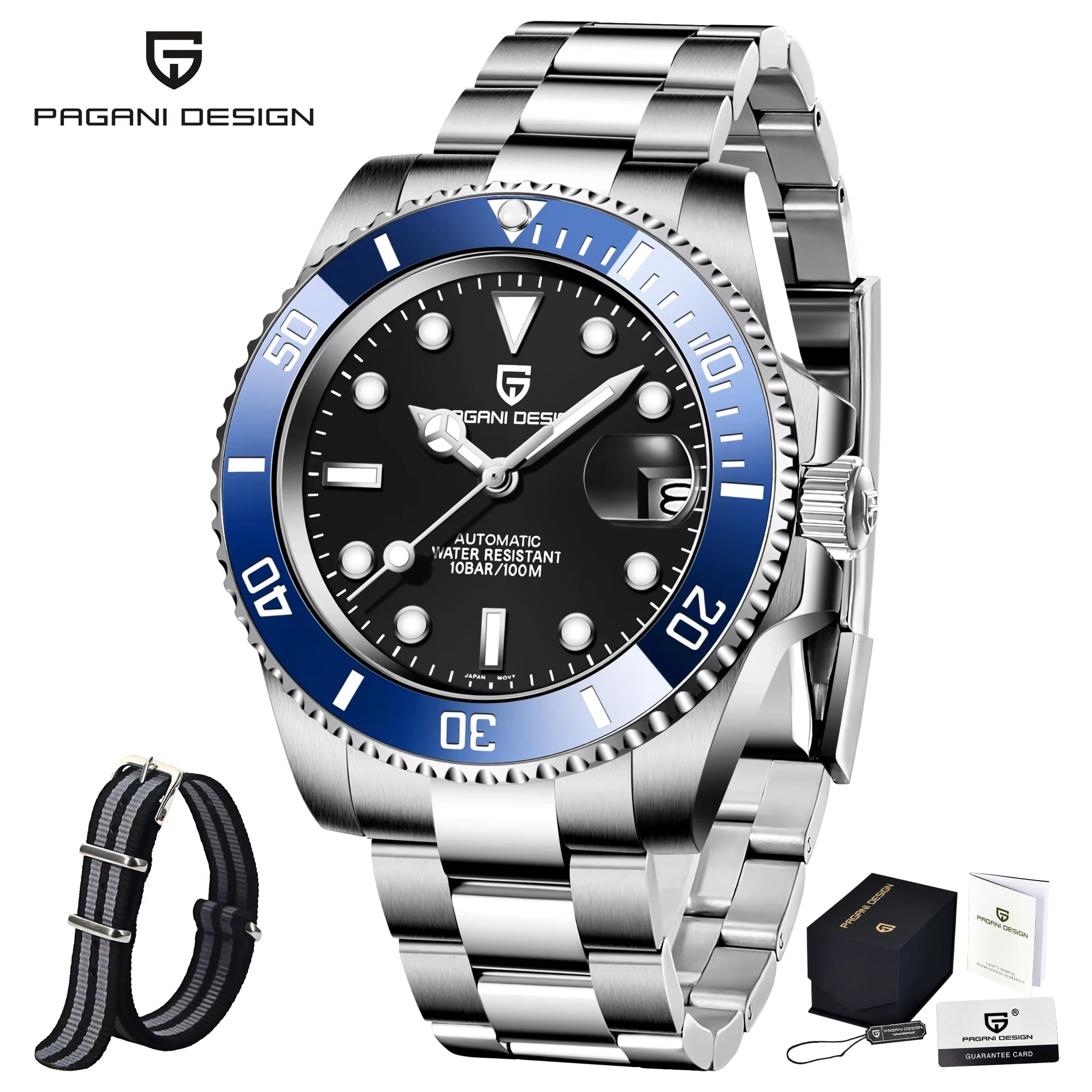 PAGANI DESIGN NH36 Automatic Mechanical Sport Watch 2025 PD-1661