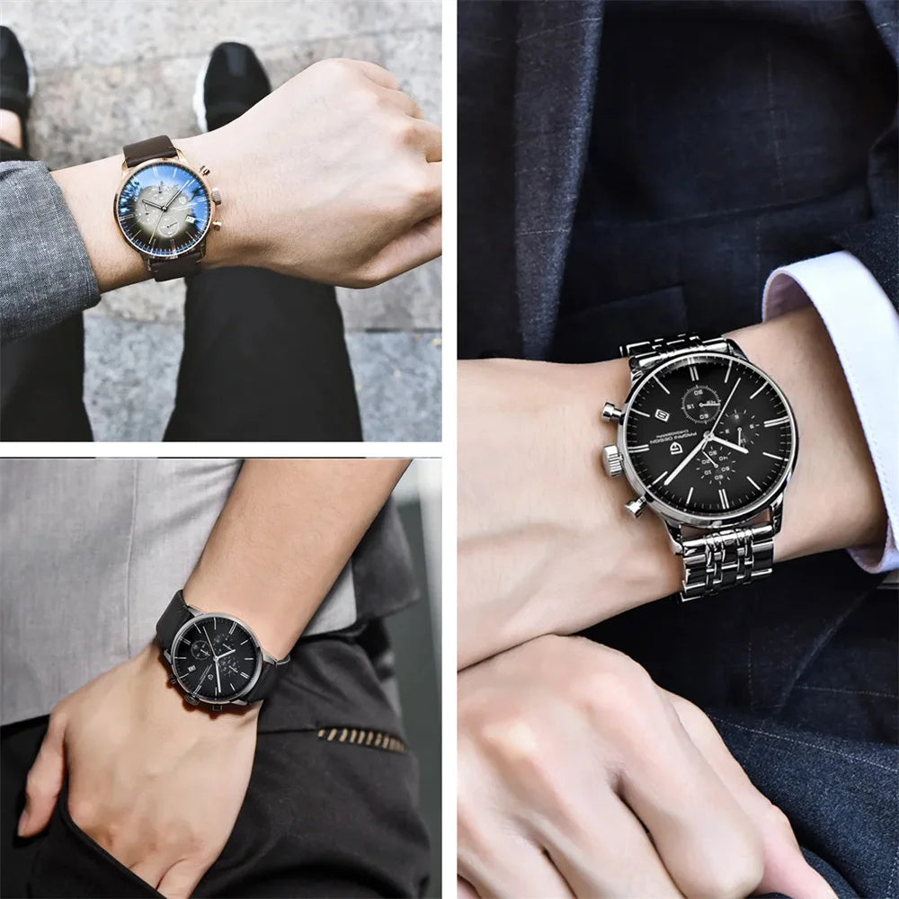 PAGANI DESIGN Men’s Multifunction Chronograph Quartz Watch VK67 PD-2720