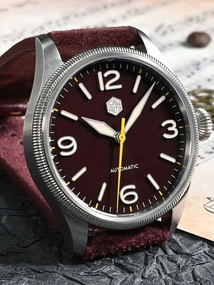 SAN MARTIN NH35 Pilot Automatic Watch 38.5mm SN0033-1