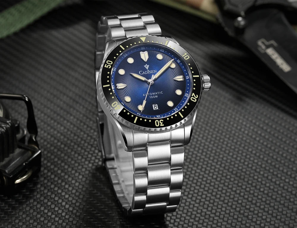 CADISEN Automatic Mechanical Sapphire Week Display Watch C8245