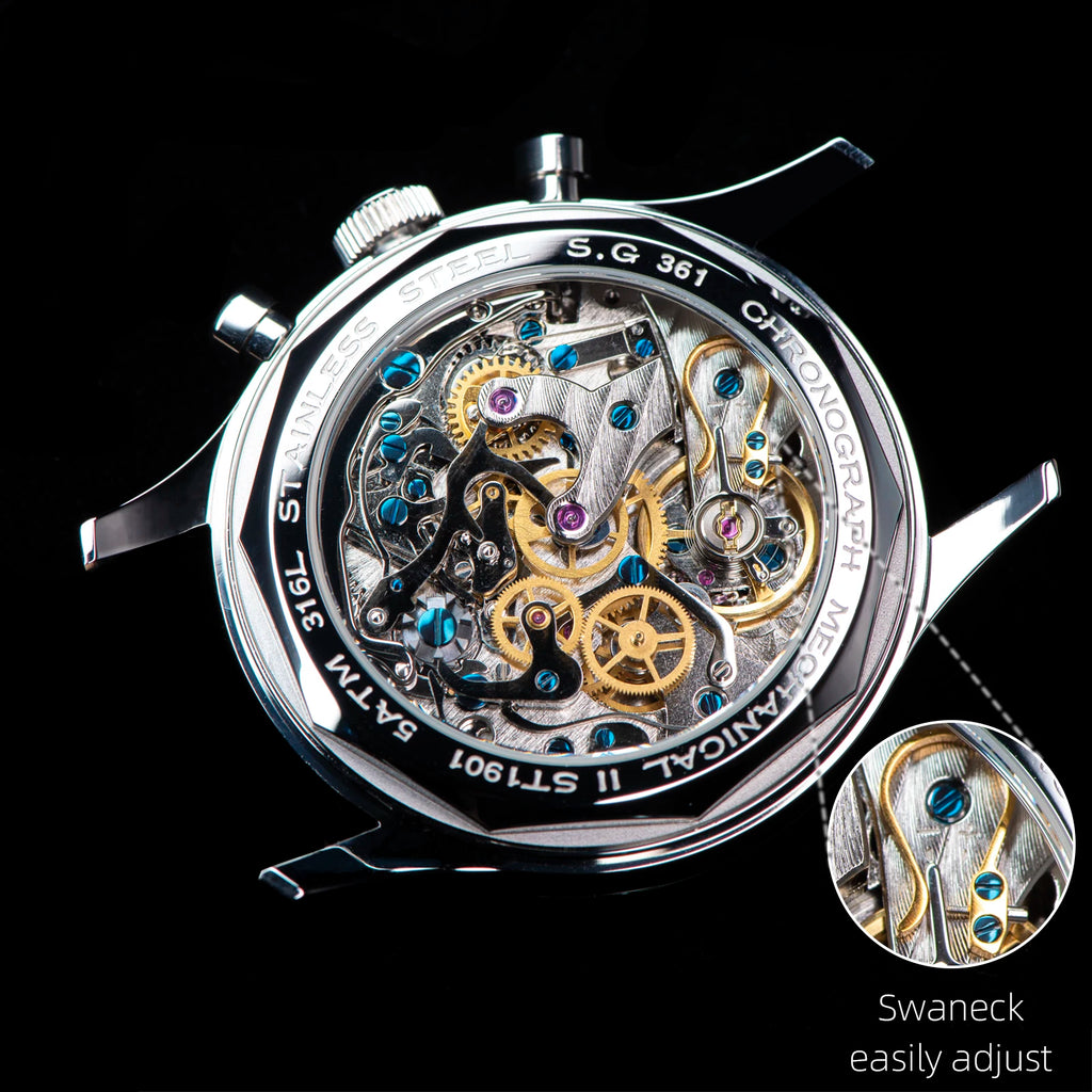 SUGESS Pilot Mechanical Chronograph Watch S387