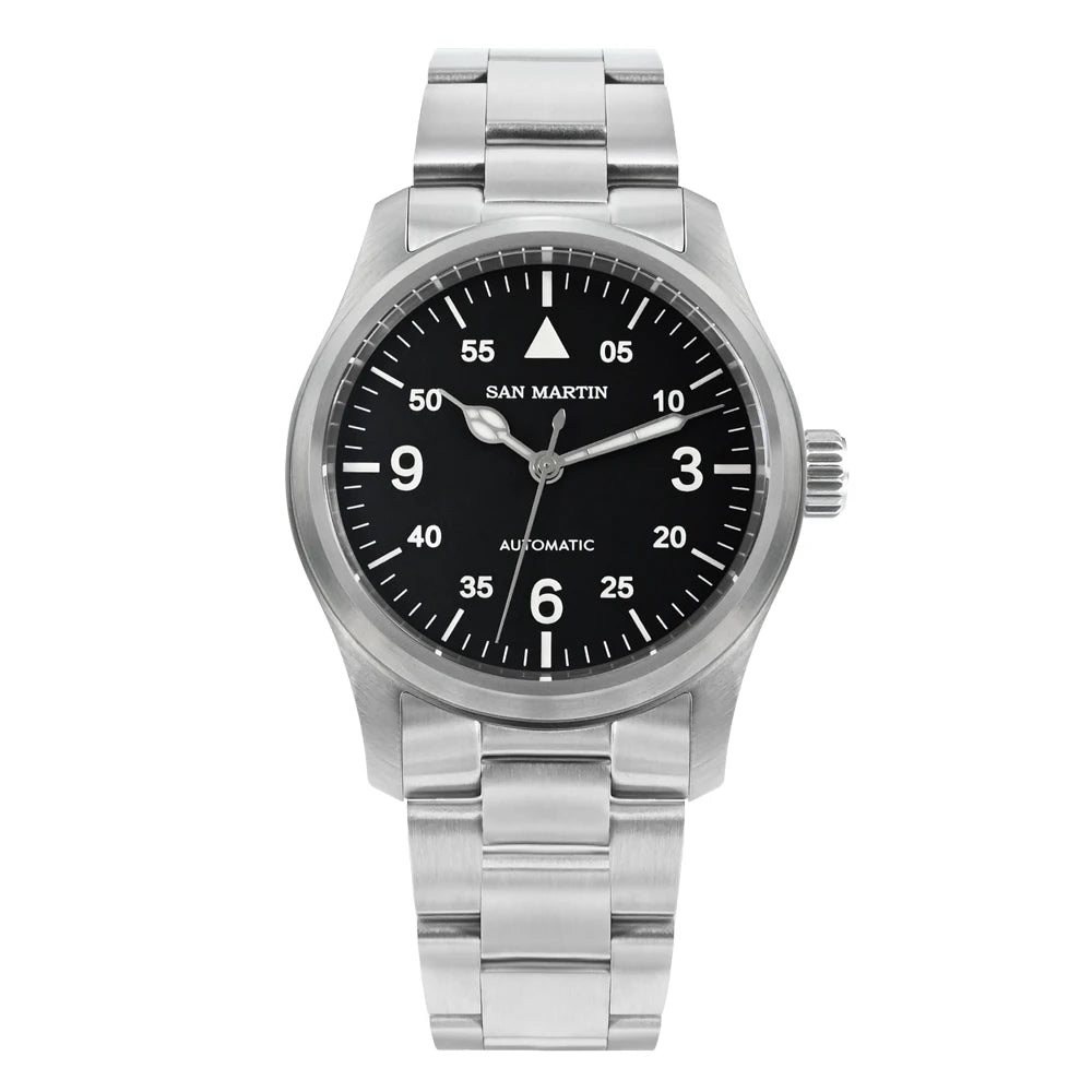 SAN MARTIN Pilot Automatic Mechanical Watch Miyota 8215 37mm